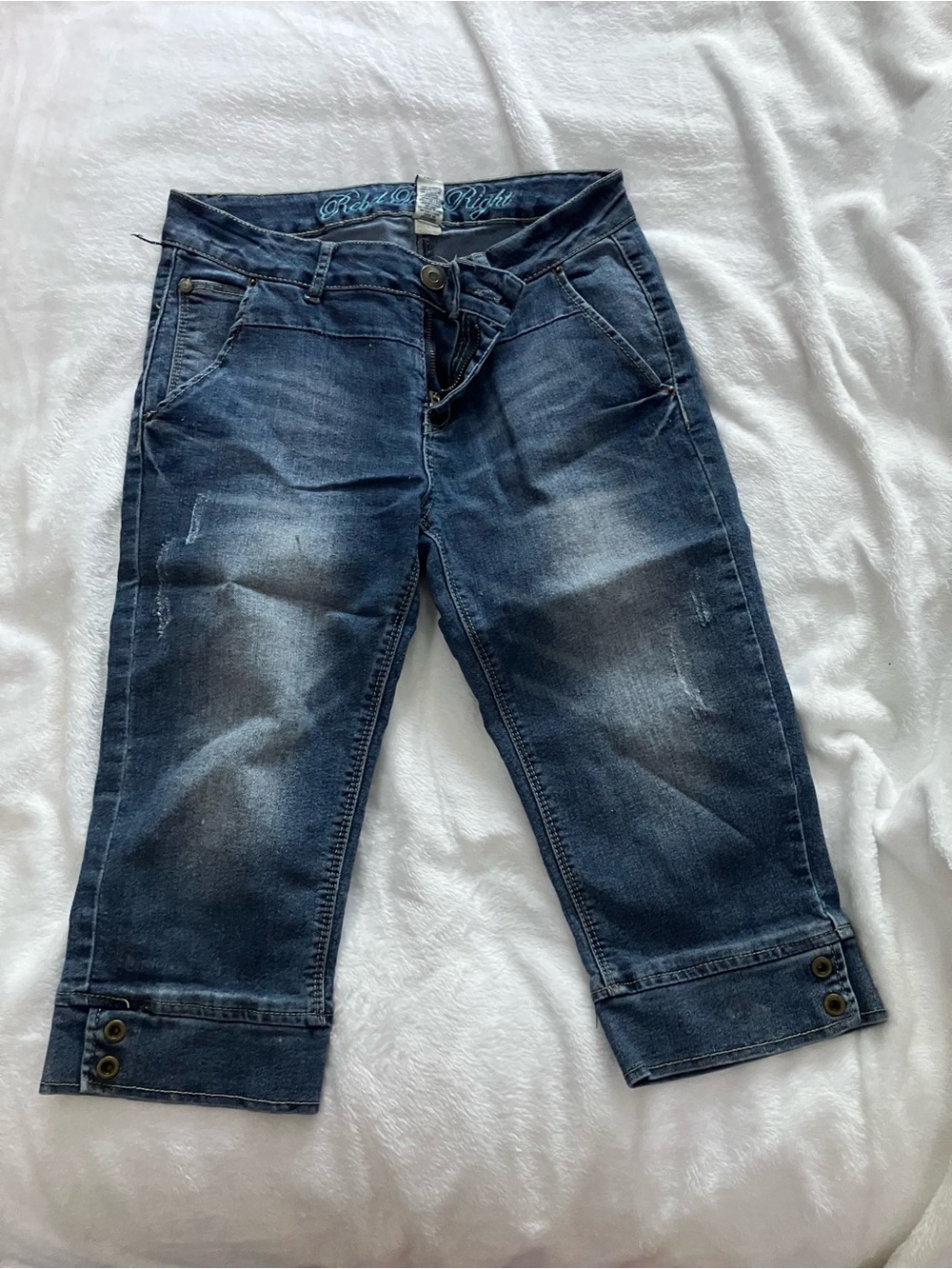 Denim capris